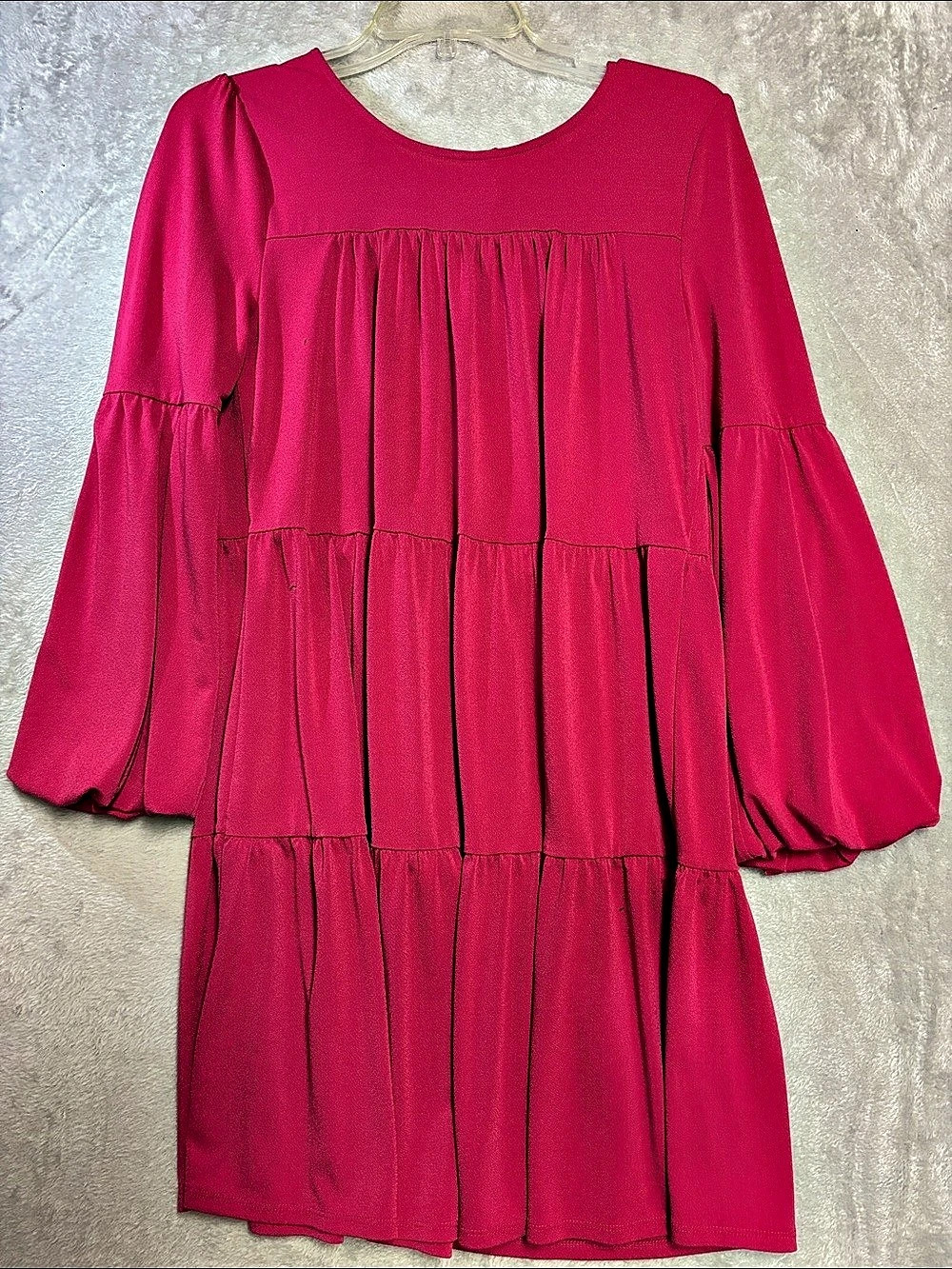 Madewell Tiered Mini Dress in Pink Like New